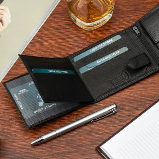 Męski portfel skórzany klasyczny RFiD Beltimore K41 | Krateczka.pl