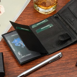 Męski portfel skórzany klasyczny RFiD Beltimore K45 | Krateczka.pl
