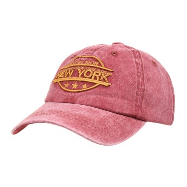 Czerwona Czapka z daszkiem baseballówka vintage unisex - krateczka.pl
