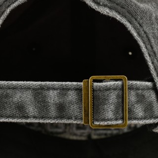 Czarna Czapka z daszkiem baseballówka vintage unisex - krateczka.pl