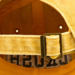 Żółta Czapka z daszkiem baseballówka vintage unisex - krateczka.pl