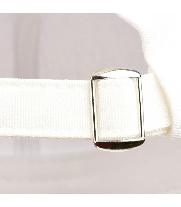 Biała Czapka damska z daszkiem modna regulowana cz-15m
