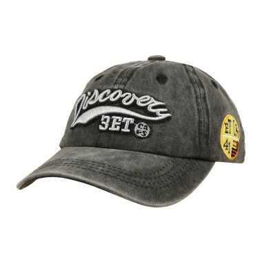 Czarna Czapka z daszkiem baseballówka vintage unisex - krateczka.pl