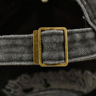 Czarna Czapka z daszkiem baseballówka vintage unisex - krateczka.pl