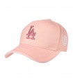 Różowa Czapka z daszkiem baseballówka damska LA regulacja cz-m-47