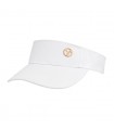Biały Daszek na głowę przeciwsłoneczny czapka na lato sportowa regulowany daszek4-2