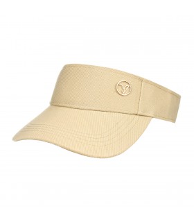 Beżowy Daszek na głowę przeciwsłoneczny czapka na lato sportowa regulowany daszek4-1