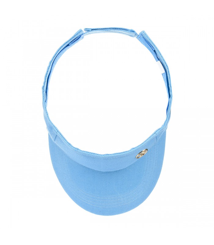 Niebieski Daszek na głowę przeciwsłoneczny czapka na lato sportowa regulowany daszek4-3