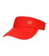Czerwony Daszek na głowę przeciwsłoneczny czapka na lato sportowa regulowany daszek4-6