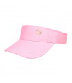 Różowy Daszek na głowę przeciwsłoneczny czapka na lato sportowa regulowany daszek4-8