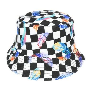 Kapelusz dwustronny bucket hat dziecięcy kolorowy - krateczka.pl