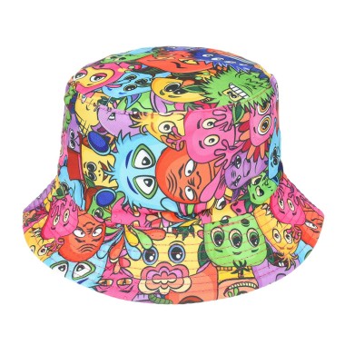Kapelusz dwustronny bucket hat dziecięcy kolorowy- krateczka.pl