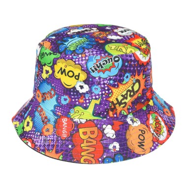 Kapelusz dwustronny bucket hat dziecięcy kolorowy crash - krateczka.pl