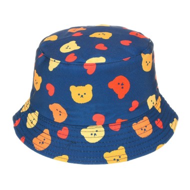 Kapelusz dwustronny bucket hat dziecięcy misie- krateczka.pl