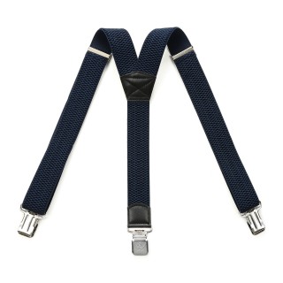 Szelki do spodni męskie eleganckie mocne Y granat SZ3 | krateczka.pl