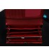 Portfel damski skórzany poziomy elegancki RFID piórka czerwony Alessandro X68