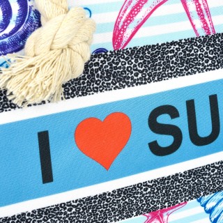 Duża torba plażowa torebka summer na lato pojemna | Krateczka.pl