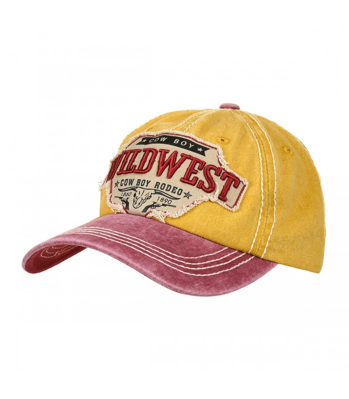 Żółta czapka z daszkiem baseballówka vintage uniwersalna cz-m-58
