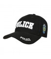 Czarna czapka z daszkiem baseballówka POLICE uniwersalna cz-m-54