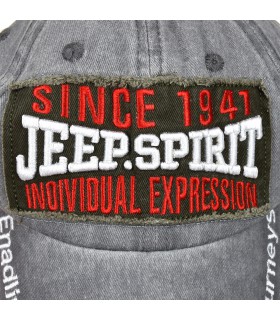 Siwa czapka z daszkiem baseballówka vintage uniwersalna cz-m-59