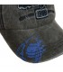 Czarna czapka z daszkiem baseballówka vintage uniwersalna cz-m-60
