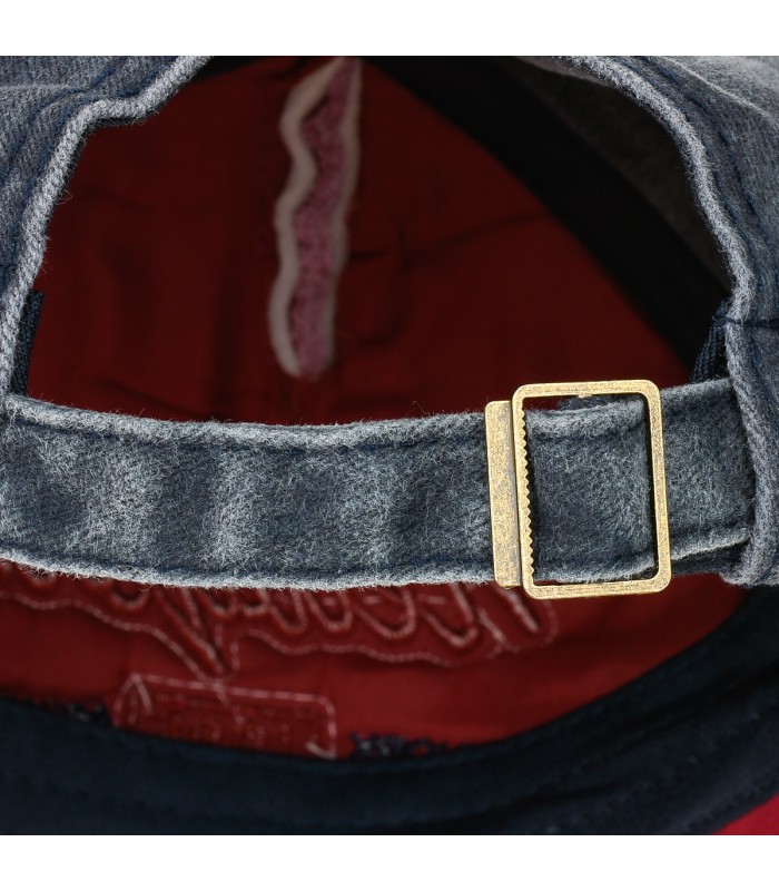 Czerwona czapka z daszkiem baseballówka vintage uniwersalna cz-m-60