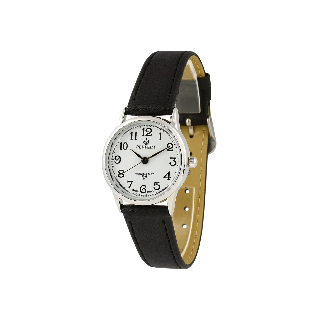 CZARNO-SREBRNY ZEGAREK PERFECT KLASYCZNY DAMSKI RETRO MIYOTA 273