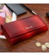 Czerwony Damski Duży Portfel Skórzany RFID Dwuczęściowy X63
