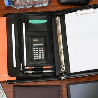 Czarny Beltimore luksusowy męski biwuar aktówka | Krateczka.pl