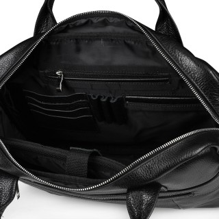 Beltimore torba męska skórzana Duża czarna laptop | Krateczka.pl