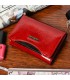 Skórzany portfel rękawiczki damskie zestaw prezent A04K25