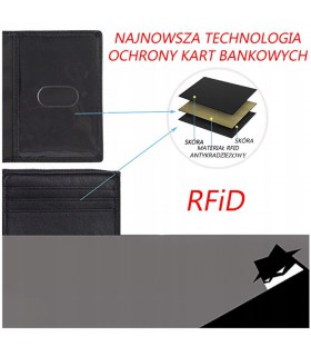 Etui na dokumenty karty skórzane slim Beltimore - Krateczka.pl
