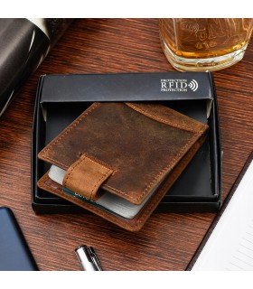 Etui skórzane na dokumenty karty wizytownik RFiD | SKLEP KRATECZKA