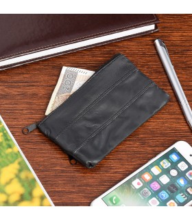 Granatowe etui na klucze skórzane wysoka jakość - Krateczka.pl