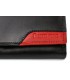 Damski skórzany portfel duży poziomy z biglem RFiD czarny BELTIMORE 038