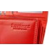 Damski skórzany portfel duży poziomy na suwak RFiD czerwony BELTIMORE 042