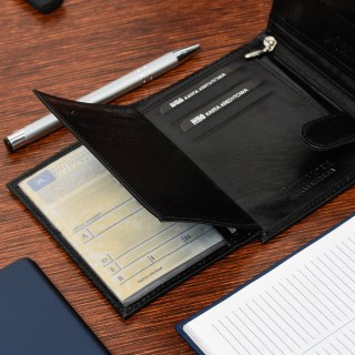 Zestaw męski skórzany premium Beltimore portfel pasek | Krateczka.pl