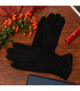 Rękawiczki damskie czarne dotyk polarek BELTIMORE K31