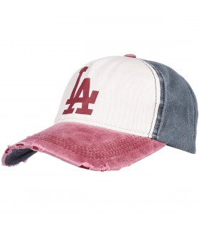 Bordowa czapka z daszkiem baseballówka vintage LA cz-m-63
