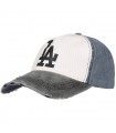 Czarna czapka z daszkiem baseballówka vintage LA cz-m-63