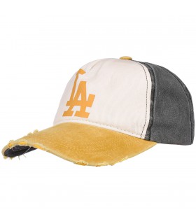 Żółta czapka z daszkiem baseballówka vintage LA cz-m-63
