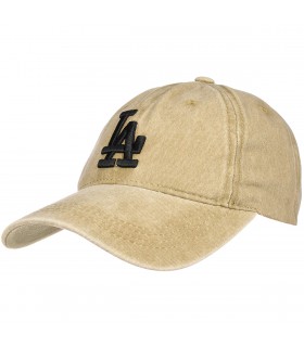 Beżowa czapka z daszkiem baseballówka LA cz-m-65