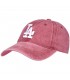 Bordowa czapka z daszkiem baseballówka LA cz-m-65