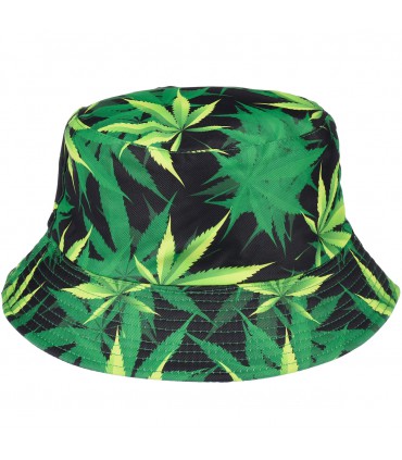 Zielony kapelusz dwustronny bucket hat wędkarski - krateczka.pl
