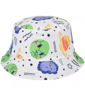 Planety kapelusz dwustronny bucket hat dziecięcy modny kap-hd-6