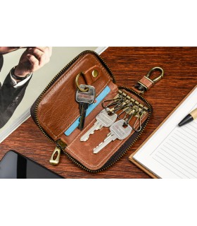 Etui na klucze premium skórzane kluczówka Wild Horse- Krateczka.pl