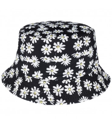 Stokrotki dwustronny kapelusz dziecięcy bucket hat - krateczka.pl