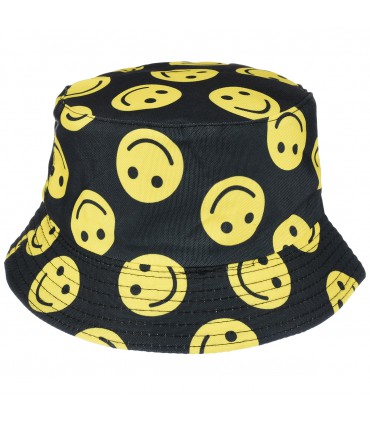 Smile dwustronny kapelusz dziecięcy bucket hat - krateczka.pl