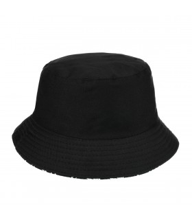 Czarny kapelusz dwustronny bucket hat wędkarski modny moro kap-m-46