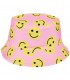 Różowy smile dwustronny kapelusz dziecięcy bucket hat KAP-MD